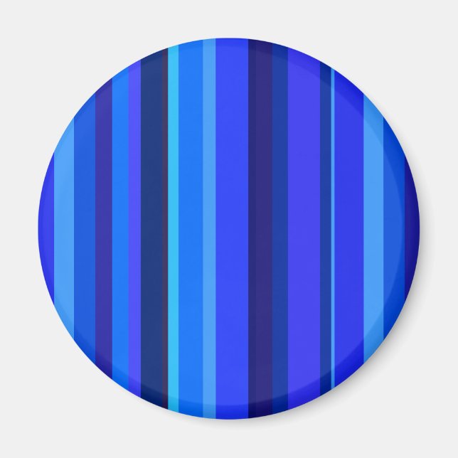 Aimant Bandes verticales bleues (Devant)