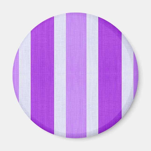 Aimant Bandes violettes et blanches (Devant)