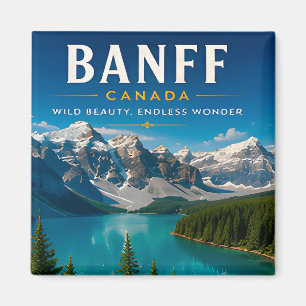 Aimant 🏔️ Banff Canada Lac de Montagne Décoration Maison