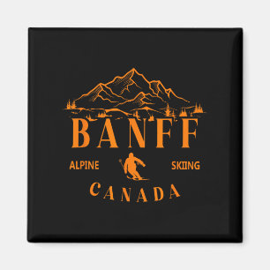 Aimant Banff Canada Ski Alpin Station de Ski Montagne Sou
