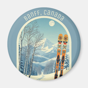 Aimant Banff Sunshine Village Canada souvenir de ski 