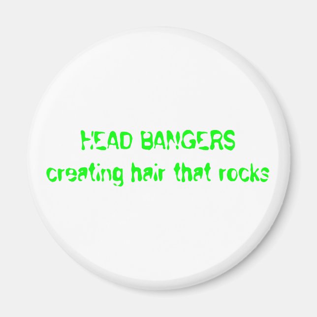 Aimant BANGERS DE TÊTE création de cheveux qui roche (Devant)