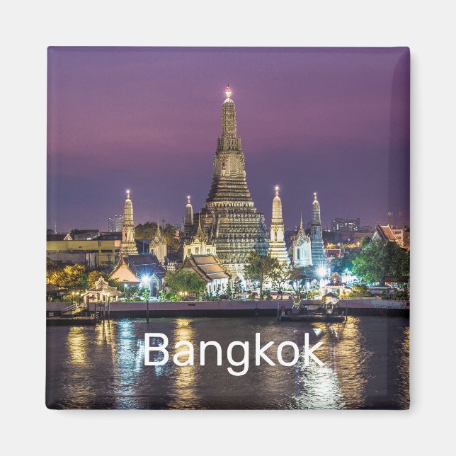 Aimant Bangkok Wat Arun Sunset BKK Thaïlande Souvenir (Devant)