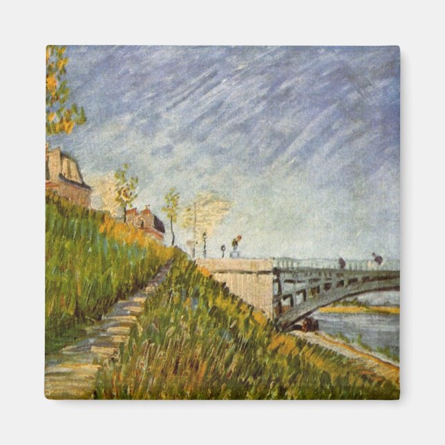 Aimant Banks of Seine, Pont de Clichy by Vincent van Gogh (Devant)