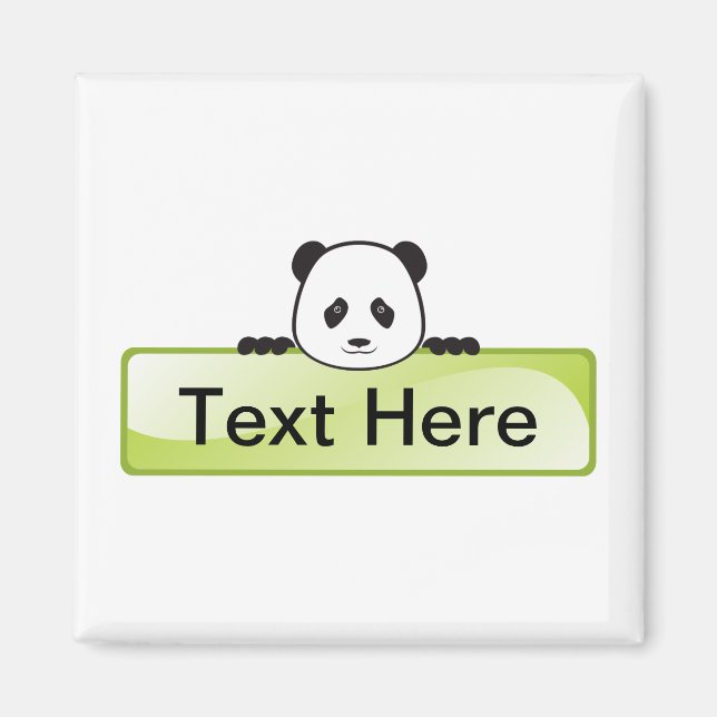 Aimant Bannière Panda (Devant)