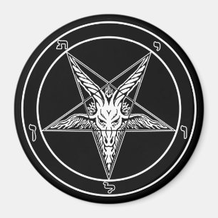 Aimant Baphomet de style ancien - 3 pouces