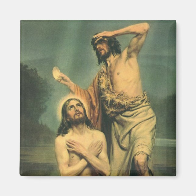 Aimant Baptême de Jésus Christ par Jean le Baptiste (Devant)