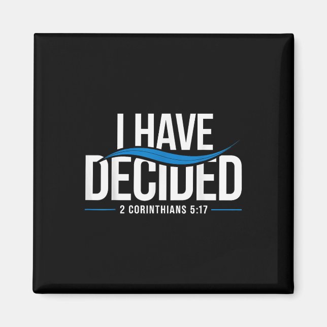 Aimant Baptême J'Ai Décidé Baptisé _1 (Devant)