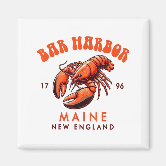 Aimant Bar Harbor Maine New England Travel Funny Bar Harb (Devant)