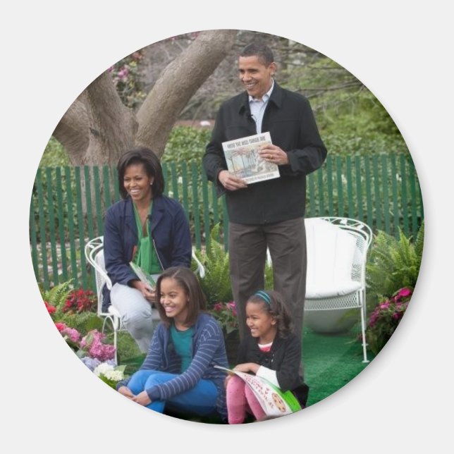Aimant Barack Obama et sa famille (Devant)