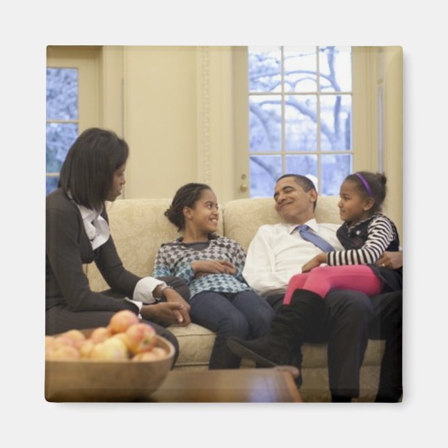 Aimant Barack Obama et sa famille (Devant)