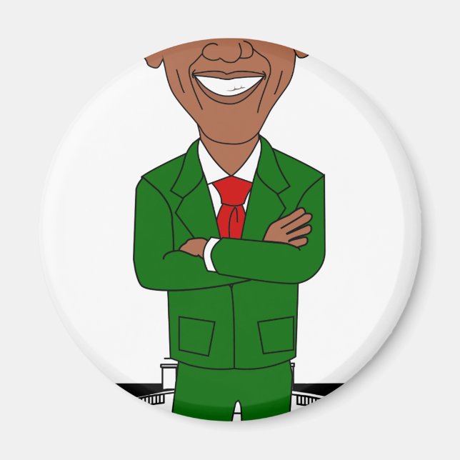 Aimant barack obama santa claus (Devant)