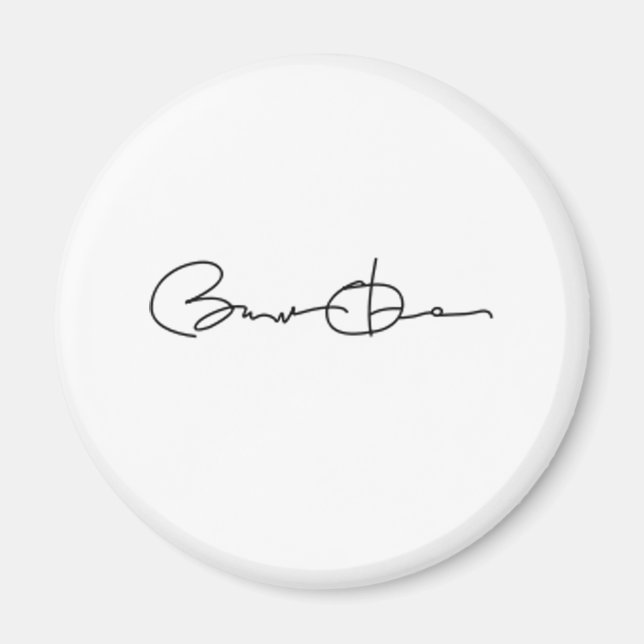 Aimant Barack Obama Signature Series (Noir) (Devant)