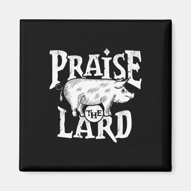 Aimant Barbecue Barbecue Grill Porc Viande Citation Porc (Devant)