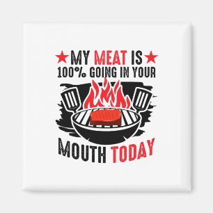 Aimant Barbecue Byrbeque - Ma Viande Est 100% Dans Votre