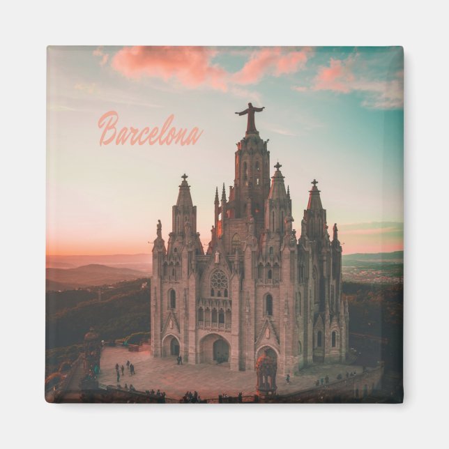 Aimant Barcelona Spain Church (Devant)