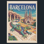 Aimant Barcelone Espagne<br><div class="desc">Barcelone Espagne - Sagrada Familia et El Drac et Park Güell aimant</div>