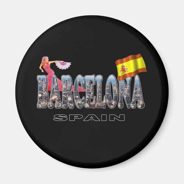 Aimant Barcelone Espagne (Devant)