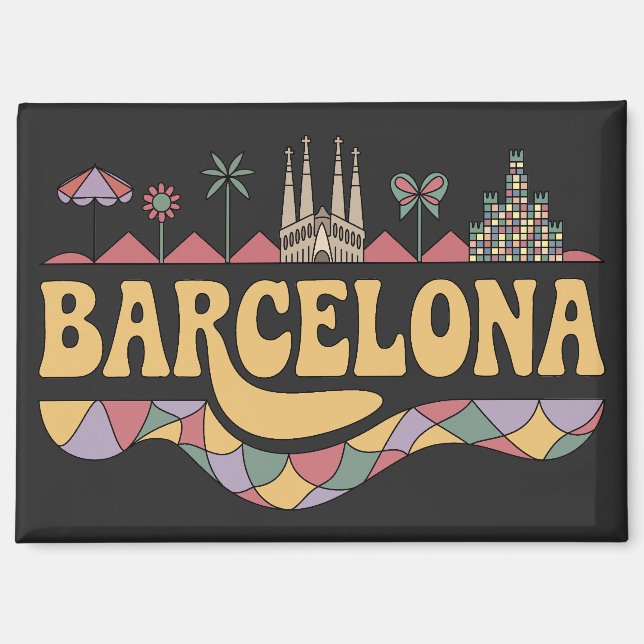 Aimant Barcelone Espagne Europe (Recto)