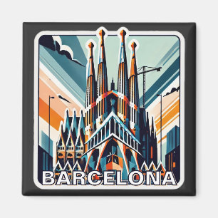 Aimant Barcelone Espagne La Sagrada Familia