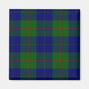 Aimant Barclay clan tartan bleu vert plaid
