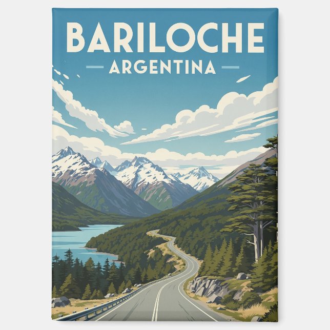 Aimant Bariloche Argentine Travel (Recto)