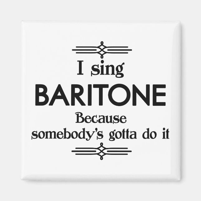 Aimant Baritone - Il faut de la musique amusante à quelqu (Devant)