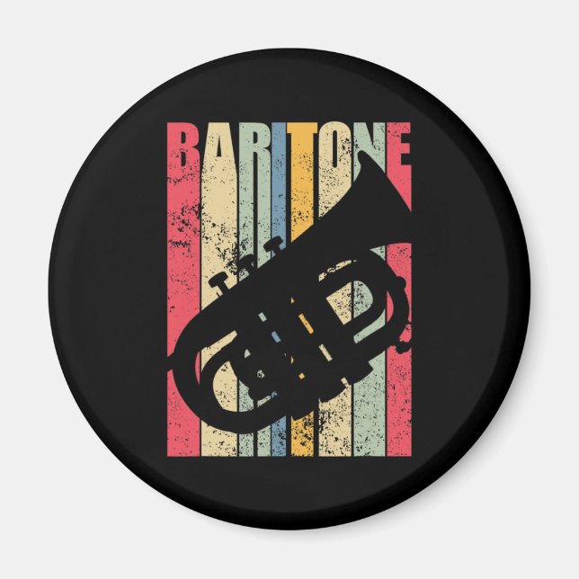 Aimant Baritone Saxophone Horse Marching Band Major Gear  (Devant)