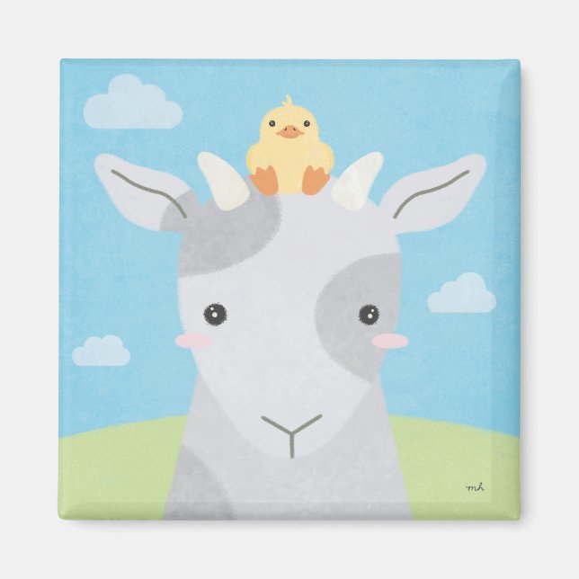 Aimant Barn Buddies - Goat & Chick (Devant)