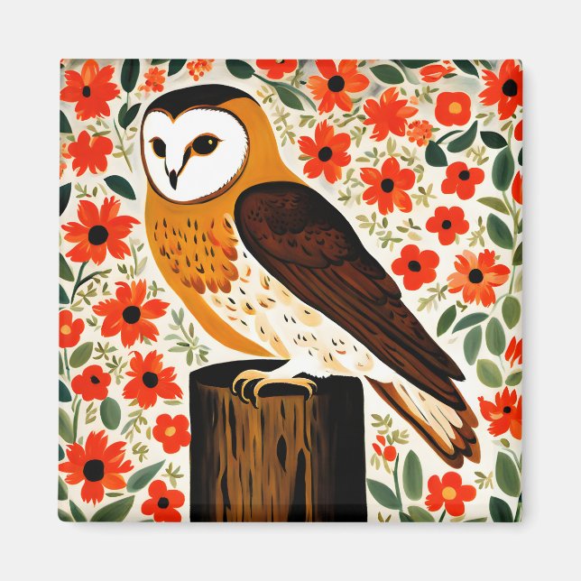 Aimant Barn Owl (Devant)