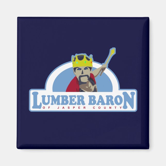 Aimant Baron de bois du comté de Jasper (Devant)