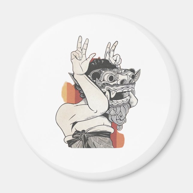 Aimant Barong Peekaboo (Devant)