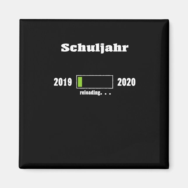 Aimant Barre de chargement de l'année scolaire (Devant)