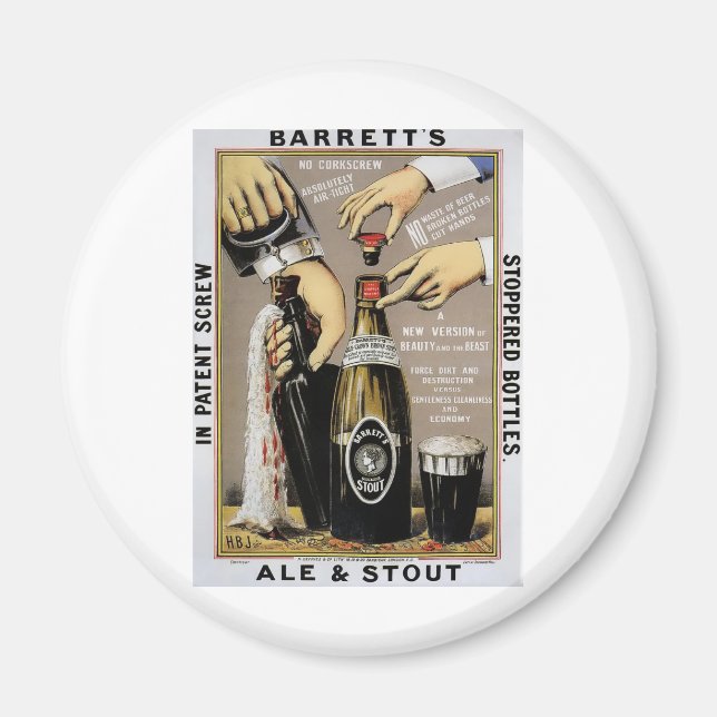 Aimant Barretts Ale & Stout (Devant)