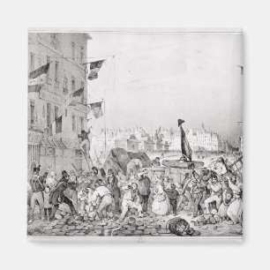 Aimant Barricade à la dauphine de rue