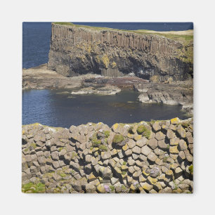 Aimant basalte polygonal, Staffa, au large de l'île de Mu