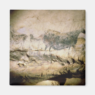 Aimant Basculez la peinture d'une vache noire, c.17000