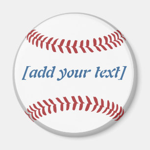 Aimant Base-ball [texte fait sur commande]