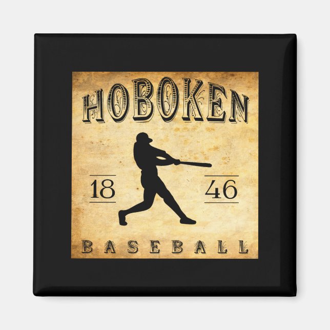 Aimant Baseball à Hoboken dans le New Jersey en 1846 (Devant)