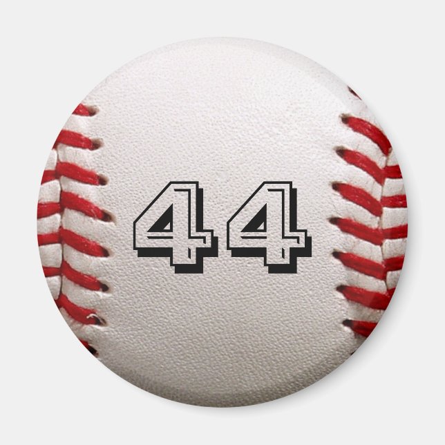 Aimant Baseball avec numéro personnalisable (Devant)