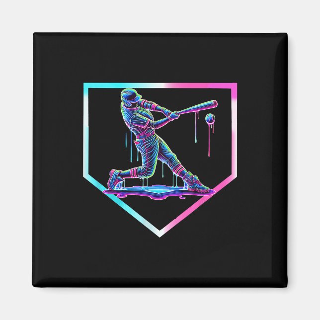Aimant Baseball Driam Crème de glace Baseball Accueil Pla (Devant)