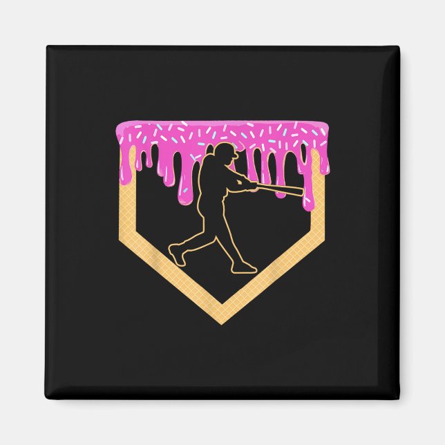Aimant Baseball Drift Boy Accueil Plate Glace Cream Jeune (Devant)