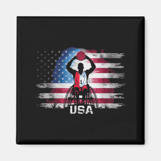 Aimant Baseball en fauteuil roulant Usa