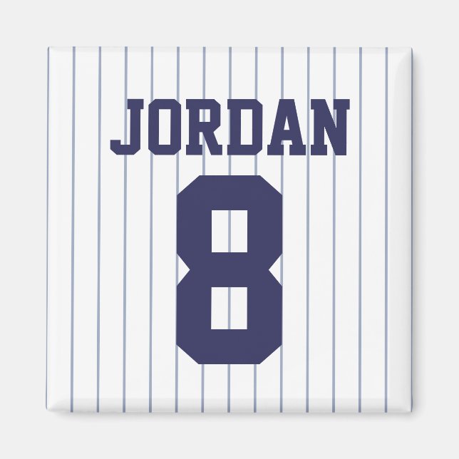 Aimant Baseball Jersey with Number (Devant)