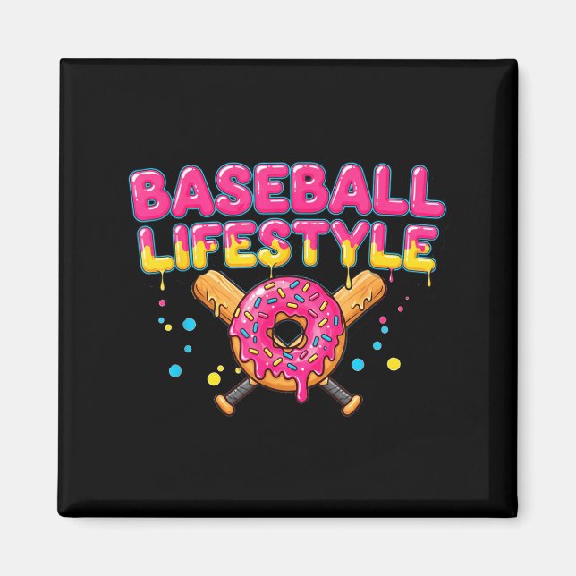 Aimant Baseball Lifestyle 101 Apparel Youth Drip Baseball (Devant)