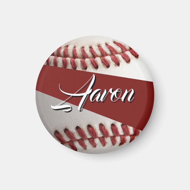 Aimant Baseball personnalisé (Devant)
