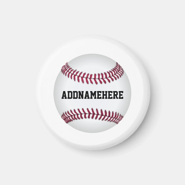 Aimant Baseball personnalisé (Devant)