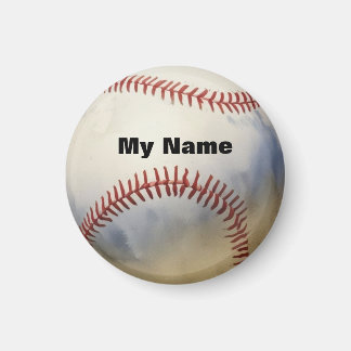 Aimant Baseball Votre Nom