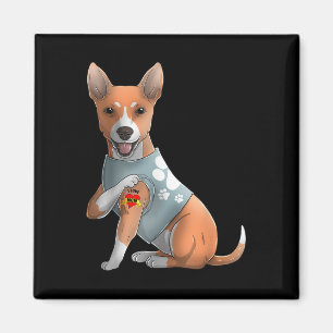 Aimant Basenji I Love Maman Tattoo Chien Chemise Fantasti