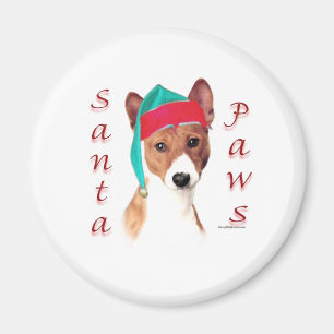 Aimant Basenji Santa Paws